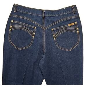 Vintage PS Gitano Womens 80s High Waisted Mom Jeans Sz 18 (32 Waist) Dark Denim